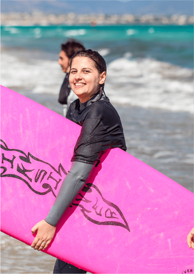 Scopri la magia di surfare al Poetto senior beginner